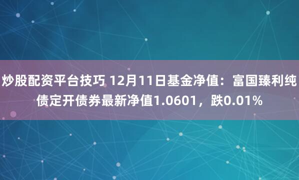 炒股配资平台技巧 12月11日基金净值：富国臻利纯债定开债券最新净值1.0601，跌0.01%