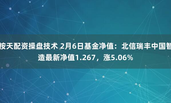 按天配资操盘技术 2月6日基金净值：北信瑞丰中国智造最新净值1.267，涨5.06%